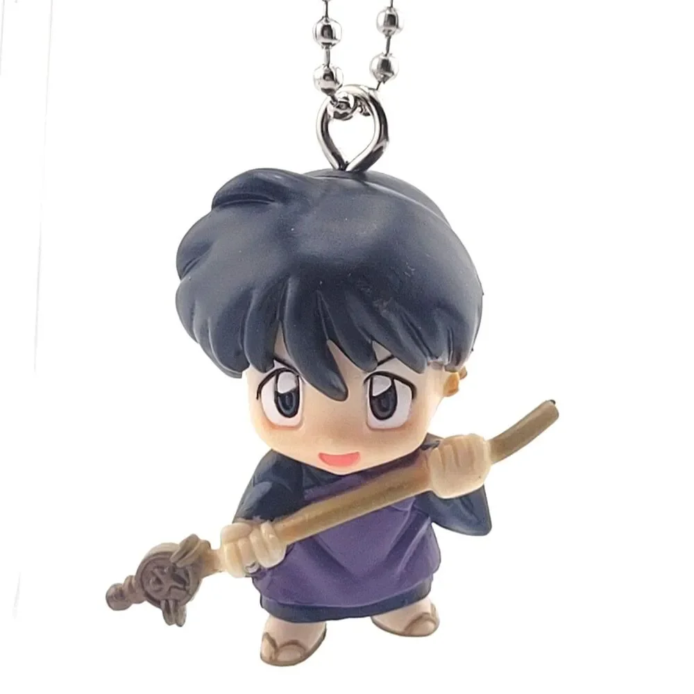 Miroku - Bandai InuYasha Swing 2 Purple PVC Figure Keychain